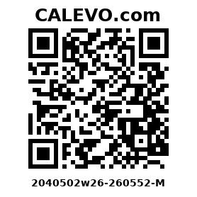 Calevo.com Preisschild 2040502w26-260552-M
