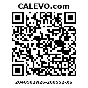 Calevo.com Preisschild 2040502w26-260552-XS