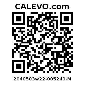 Calevo.com Preisschild 2040503w22-005240-M