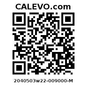 Calevo.com pricetag 2040503w22-009000-M