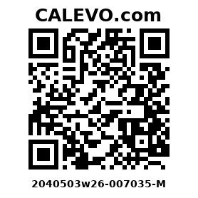 Calevo.com Preisschild 2040503w26-007035-M