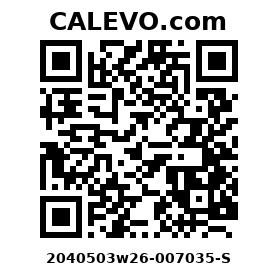 Calevo.com Preisschild 2040503w26-007035-S