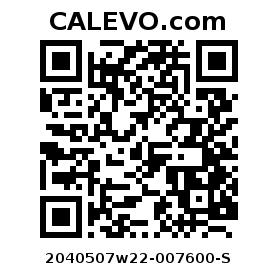 Calevo.com Preisschild 2040507w22-007600-S