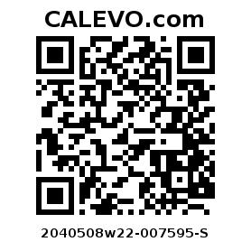 Calevo.com Preisschild 2040508w22-007595-S