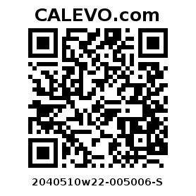 Calevo.com Preisschild 2040510w22-005006-S