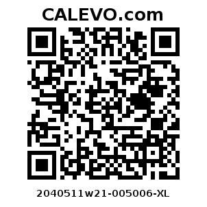 Calevo.com Preisschild 2040511w21-005006-XL