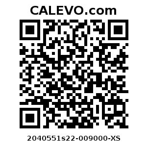 Calevo.com Preisschild 2040551s22-009000-XS