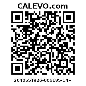 Calevo.com Preisschild 2040551s26-006195-14+