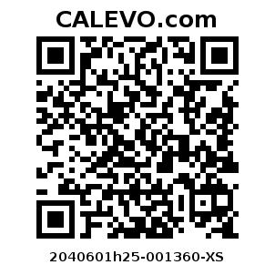 Calevo.com Preisschild 2040601h25-001360-XS