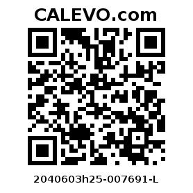 Calevo.com pricetag 2040603h25-007691-L