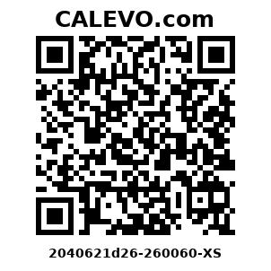 Calevo.com Preisschild 2040621d26-260060-XS