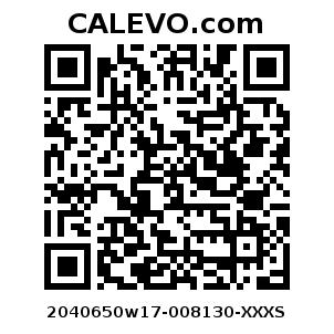 Calevo.com pricetag 2040650w17-008130-XXXS