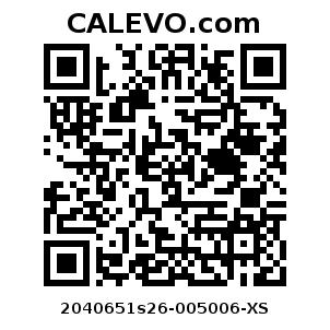 Calevo.com Preisschild 2040651s26-005006-XS