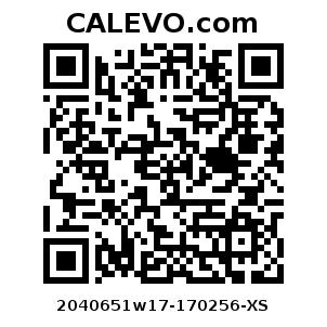 Calevo.com Preisschild 2040651w17-170256-XS
