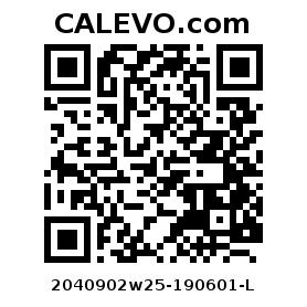 Calevo.com Preisschild 2040902w25-190601-L