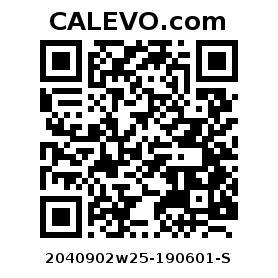 Calevo.com Preisschild 2040902w25-190601-S