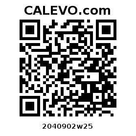 Calevo.com pricetag 2040902w25