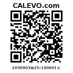 Calevo.com Preisschild 2040903w25-190601-L