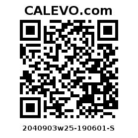 Calevo.com Preisschild 2040903w25-190601-S
