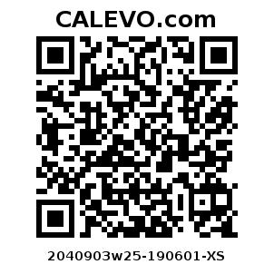 Calevo.com Preisschild 2040903w25-190601-XS