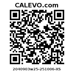 Calevo.com Preisschild 2040903w25-251006-XS