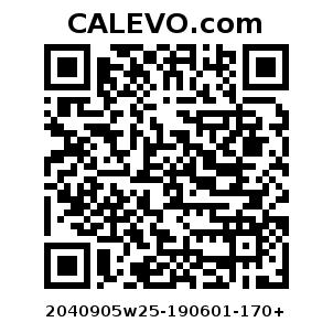 Calevo.com Preisschild 2040905w25-190601-170+