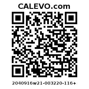 Calevo.com Preisschild 2040916w21-003220-116+