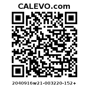 Calevo.com Preisschild 2040916w21-003220-152+