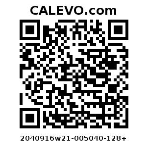 Calevo.com Preisschild 2040916w21-005040-128+