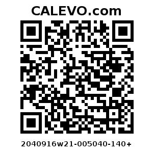Calevo.com Preisschild 2040916w21-005040-140+