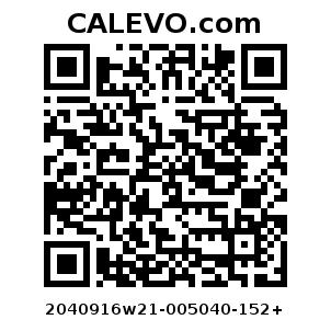 Calevo.com Preisschild 2040916w21-005040-152+