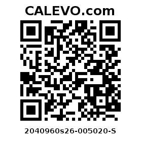 Calevo.com Preisschild 2040960s26-005020-S