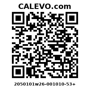 Calevo.com Preisschild 2050101w26-001010-53+