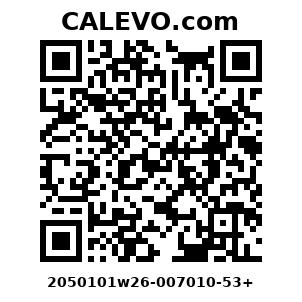 Calevo.com Preisschild 2050101w26-007010-53+