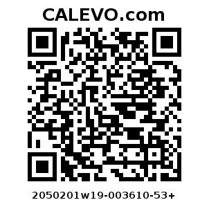 Calevo.com Preisschild 2050201w19-003610-53+