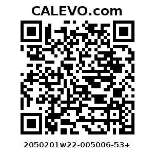 Calevo.com Preisschild 2050201w22-005006-53+