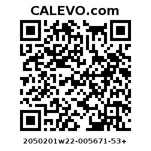 Calevo.com Preisschild 2050201w22-005671-53+