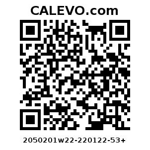 Calevo.com Preisschild 2050201w22-220122-53+