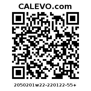 Calevo.com Preisschild 2050201w22-220122-55+