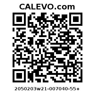 Calevo.com Preisschild 2050203w21-007040-55+