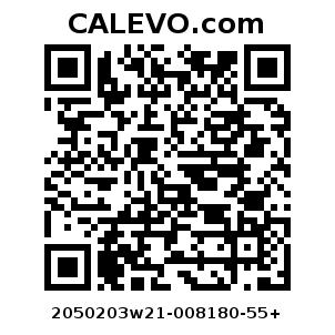 Calevo.com Preisschild 2050203w21-008180-55+