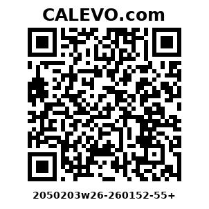 Calevo.com Preisschild 2050203w26-260152-55+