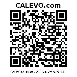 Calevo.com Preisschild 2050204w22-170256-53+
