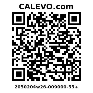 Calevo.com Preisschild 2050204w26-009000-55+