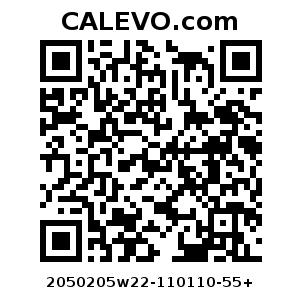 Calevo.com Preisschild 2050205w22-110110-55+