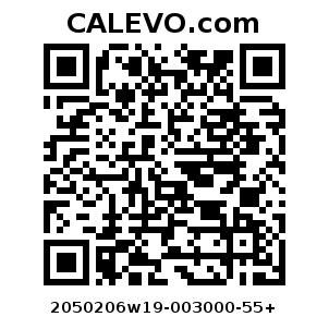 Calevo.com Preisschild 2050206w19-003000-55+