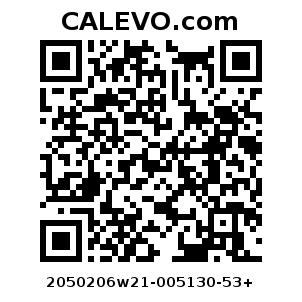 Calevo.com Preisschild 2050206w21-005130-53+