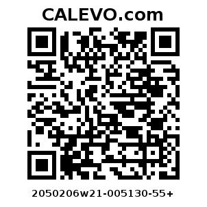 Calevo.com Preisschild 2050206w21-005130-55+