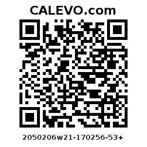 Calevo.com Preisschild 2050206w21-170256-53+