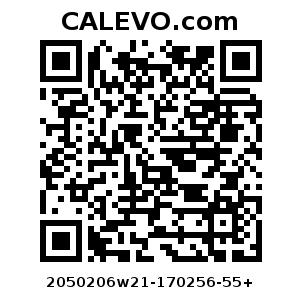 Calevo.com Preisschild 2050206w21-170256-55+